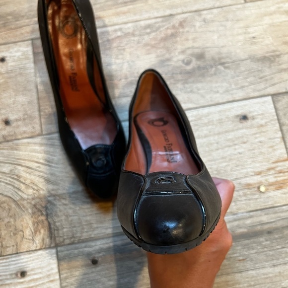 Giorgio Fabiani Leather Platform Shoes Made in Italy Size 10 - Picture 6 of 7